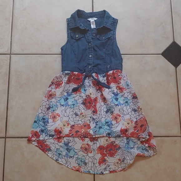 Guess Denim Body Chiffon Dress - Picture 1 of 8